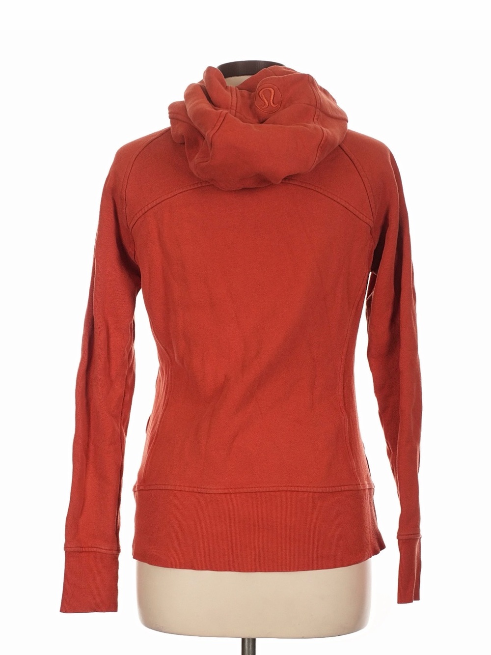 Lululemon Scuba Full-Zip Hoodie Red Rock Size 10 Cotton Fleece - Picture 6 of 10